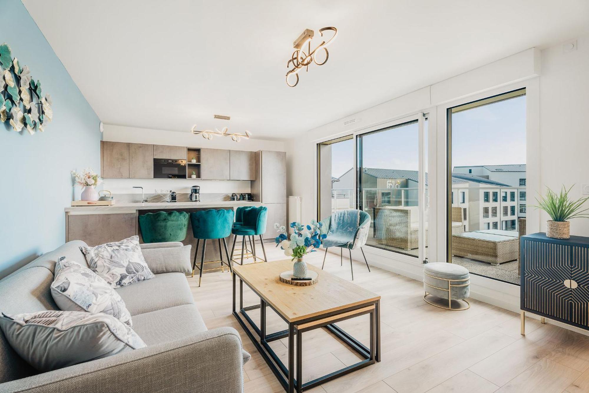 Apartment Malo Neuf, 2 Chambres, Terrasse, Garage